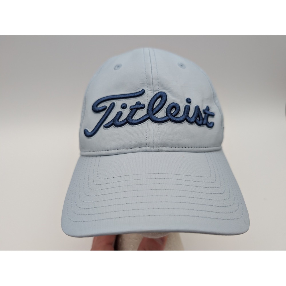 Titleist Pro V1 FJ Performance Golf Hat Light Blue Adjustable Strapback Cap